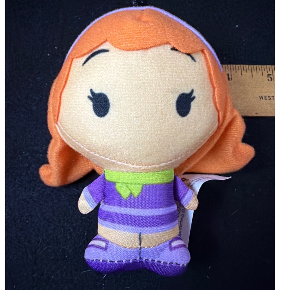 Scooby-Doo‎ Daphne Blake Plush Keychain Clip 4in Purple Orange Polyester Cartoon